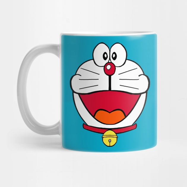 Doraemon face cat by Ace20xd6